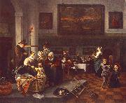 Jan Steen Christening oil on canvas